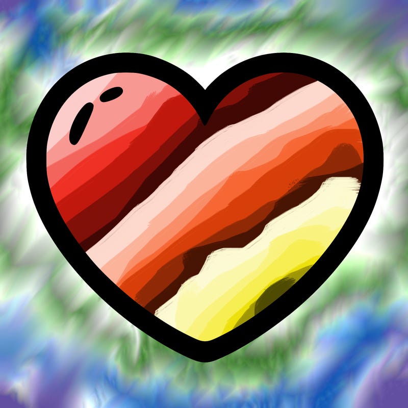 a blank heart