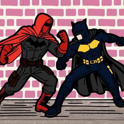 batman and superman fight