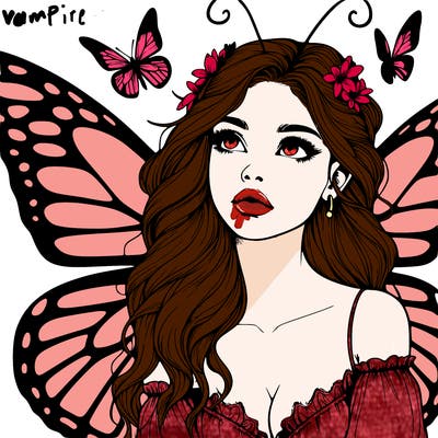 butterfly fairy realistic girl