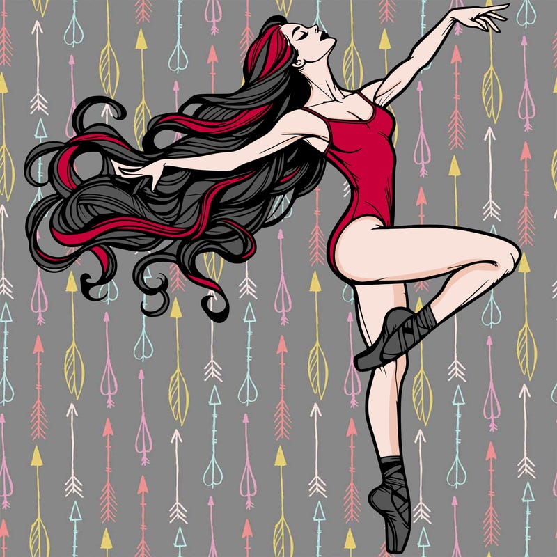 realistic woman dancer