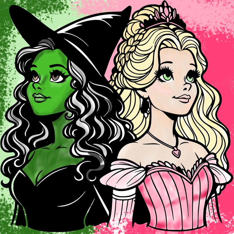 'elphaba and glinda (realistic)