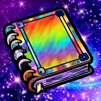 a blank book