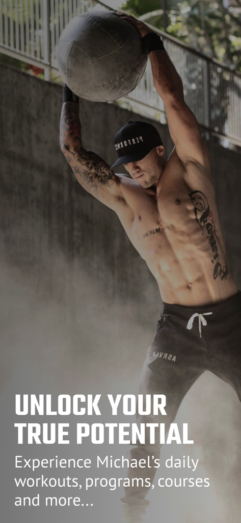 MV Fit by Michael Vazquez - Michael Vazquez performing a medicine ball exercise for functional fitness