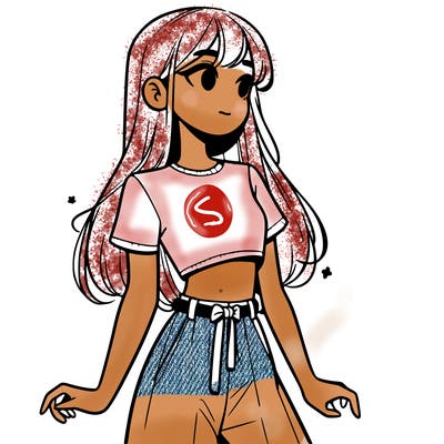 girl in a cute crop top