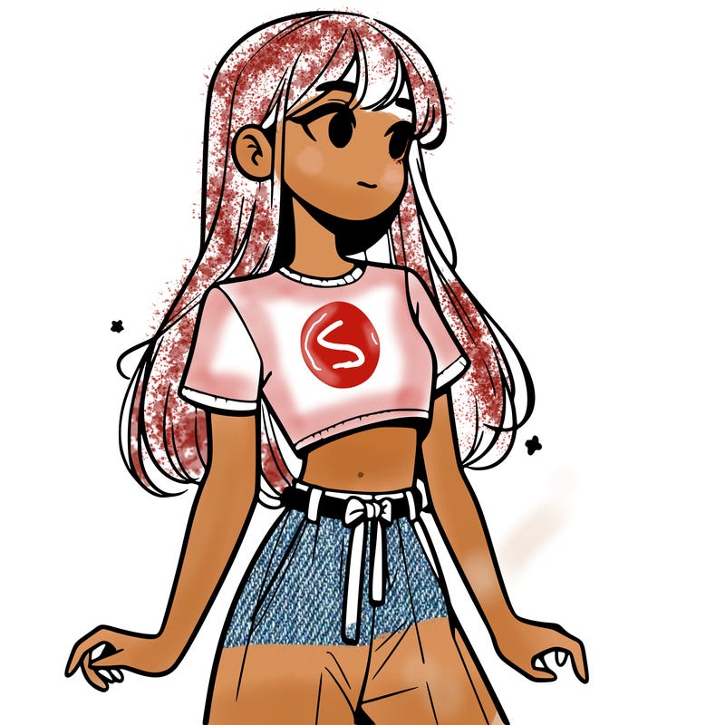 girl in a cute crop top