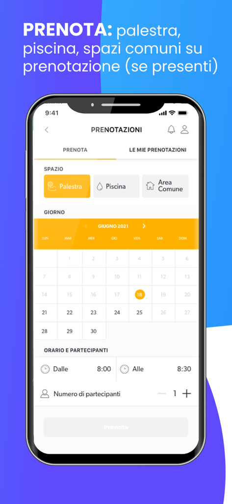 Laserwall - Laserwall app interface for booking building amenities like gym and pool