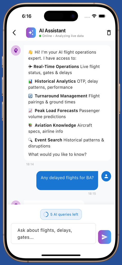 Heathrow Airport iPlane | Smart Flight Tracker & AI Assistant