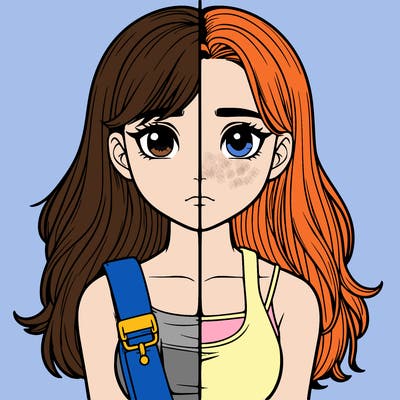 realistic girl split