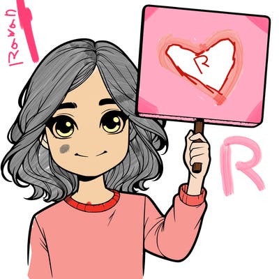 realistic girl holding up a sign