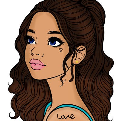 beautiful realistic girl