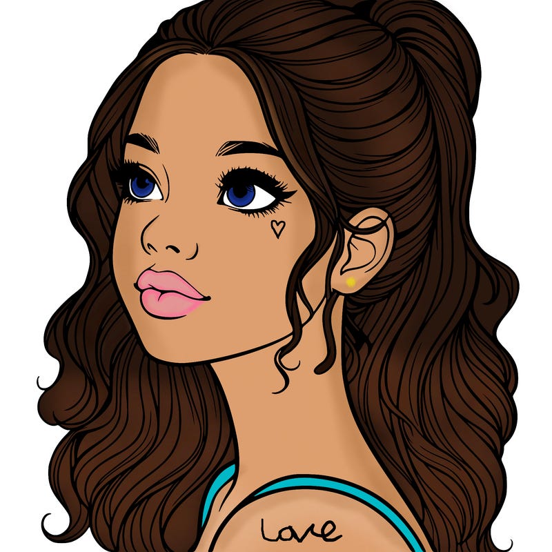 beautiful realistic girl