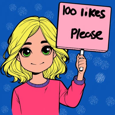 realistic girl holding up a sign