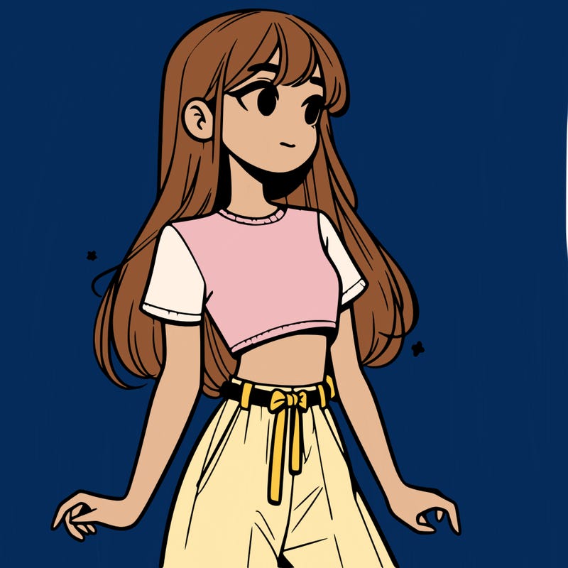 girl in a cute crop top