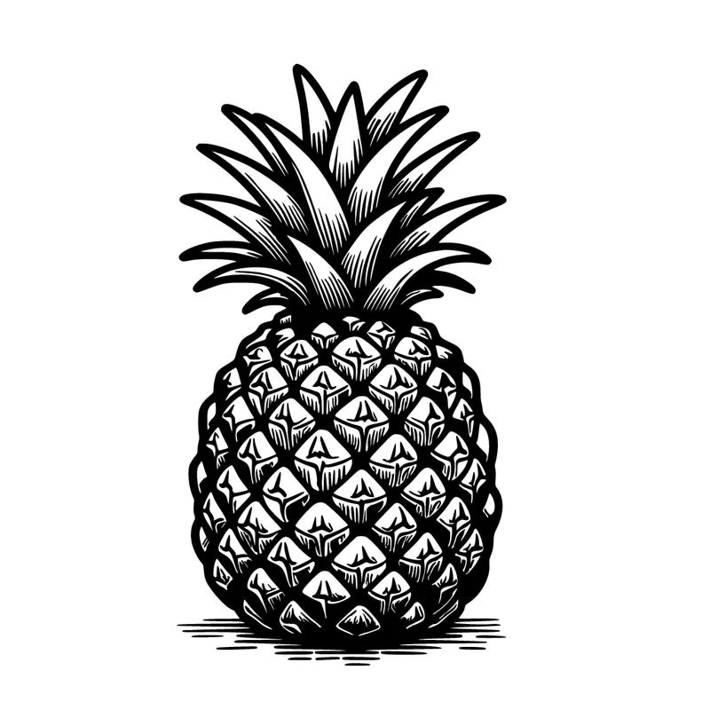 realistic pineapple