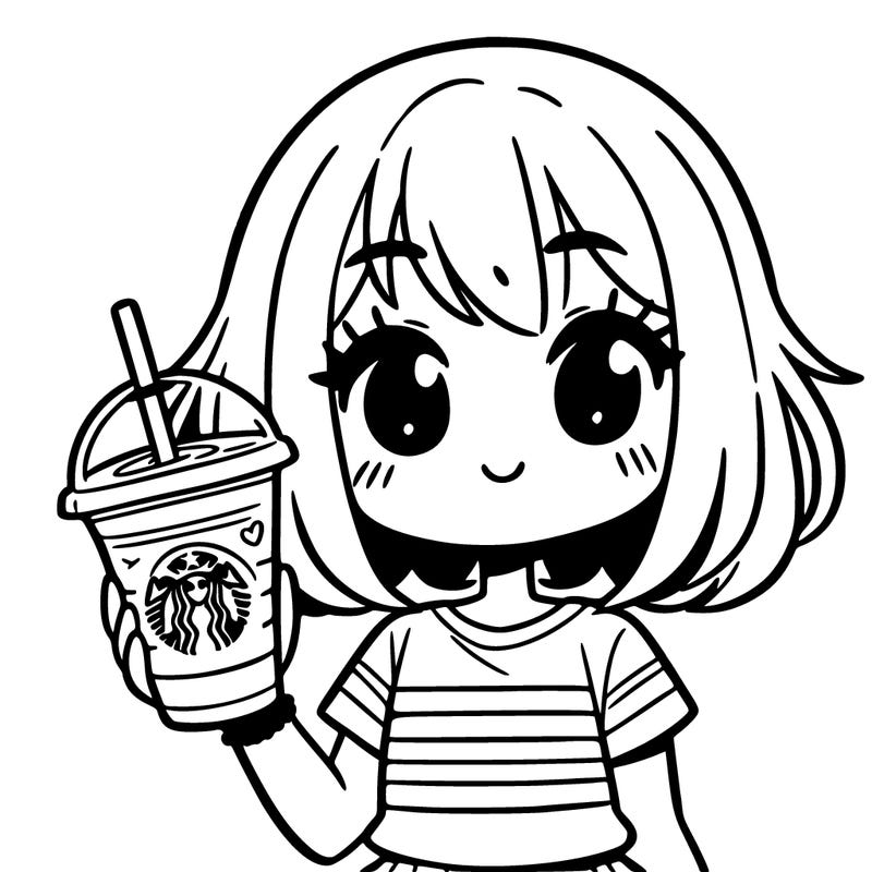 girl drinking starbucks