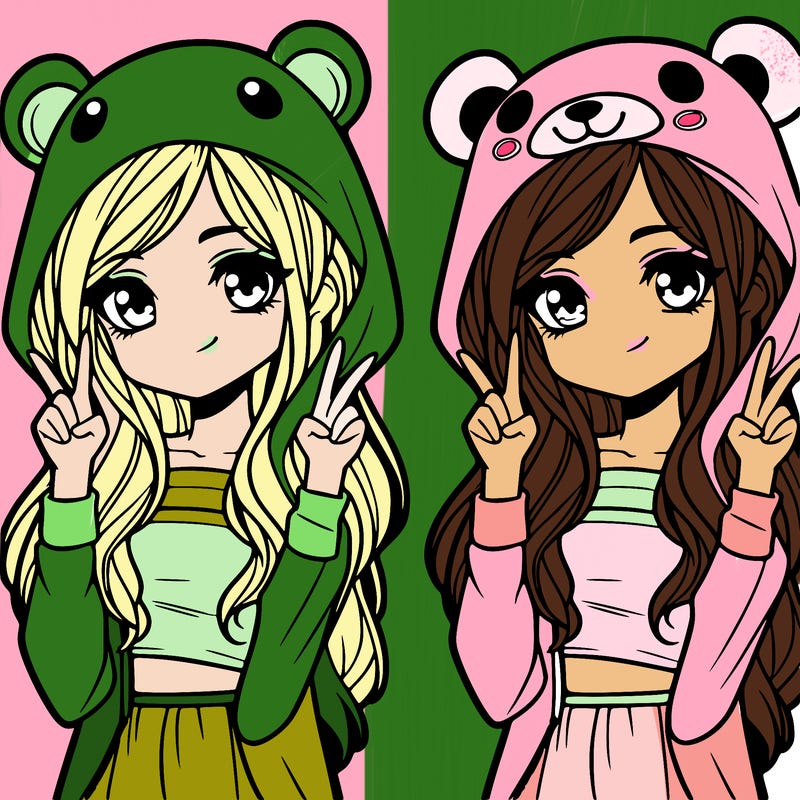 teen girl in animal costume