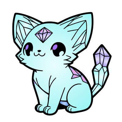 crystal kitten