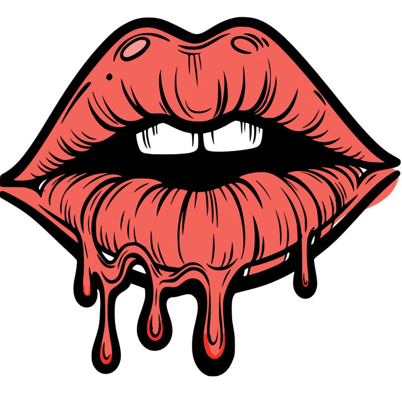lips that look realistic and drip
