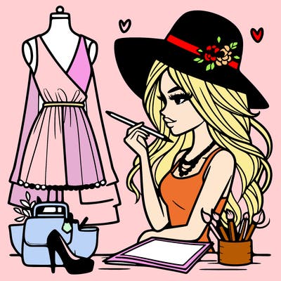 a stylish fashion designer