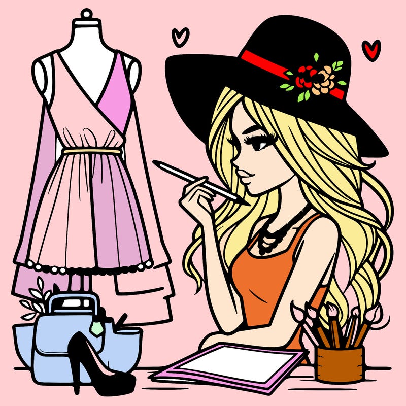 a stylish fashion designer