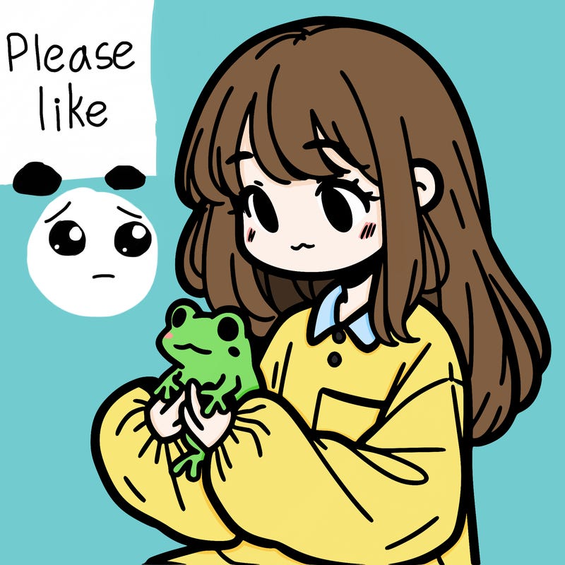 girl with long hair and a oversized shirt. and she is holding a frog