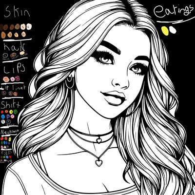 detailed realistic girl