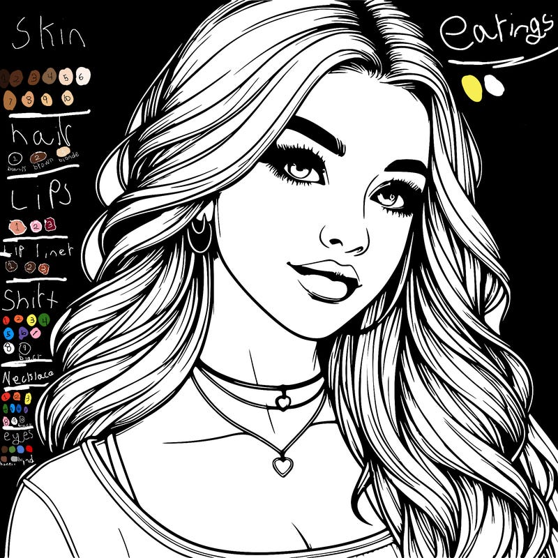 detailed realistic girl