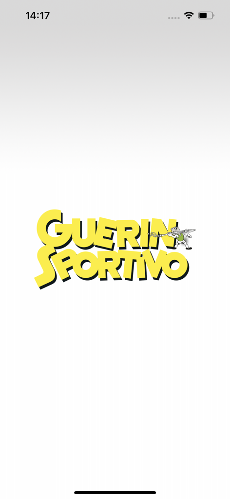 GS Guerin Sportivo - Logotipo oficial de Guerin Sportivo amarillo con una mascota de caballero histórico sobre un fondo blanco