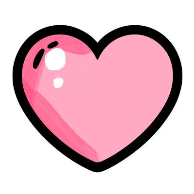 a blank heart