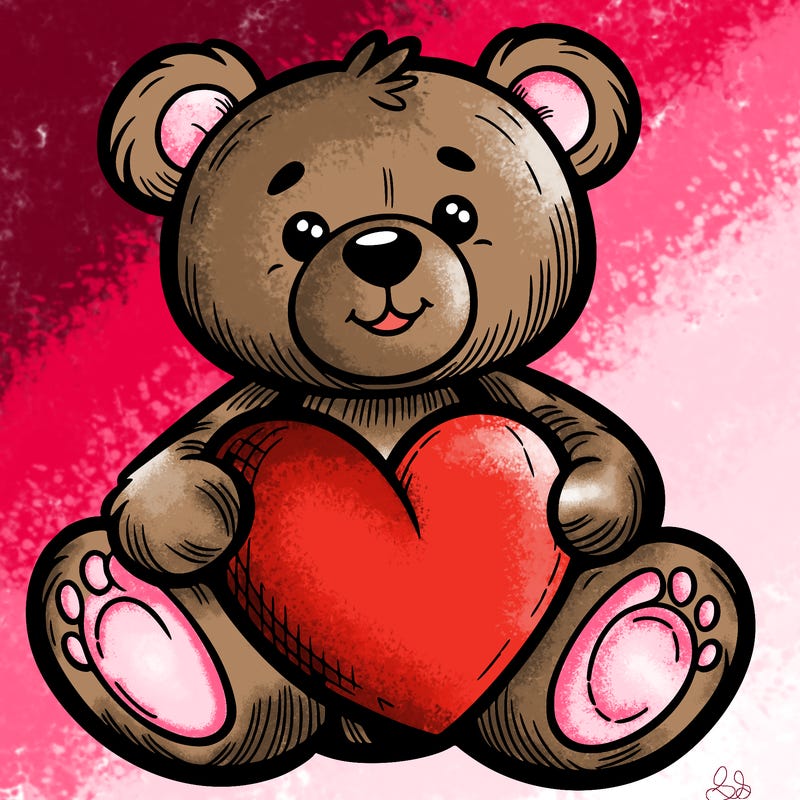 teddy bear a heart