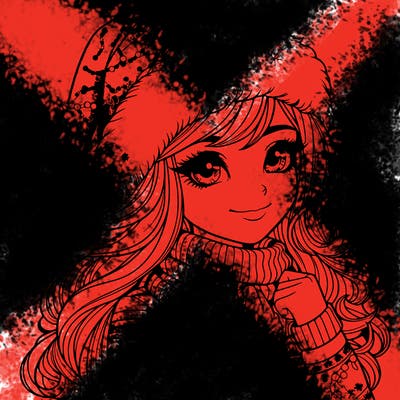 realistic christmas girl