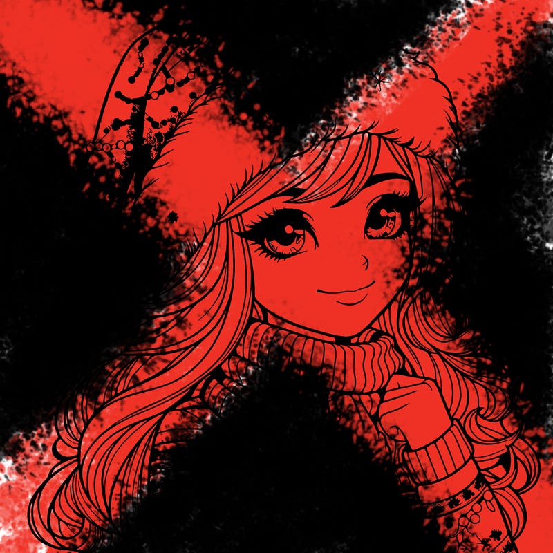 realistic christmas girl