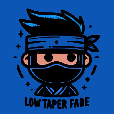 low taper fade ninja