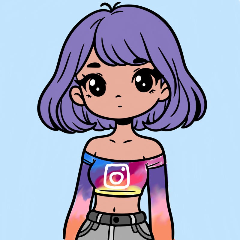 girl in a cute crop top