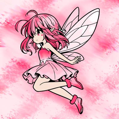 manga fairy flying