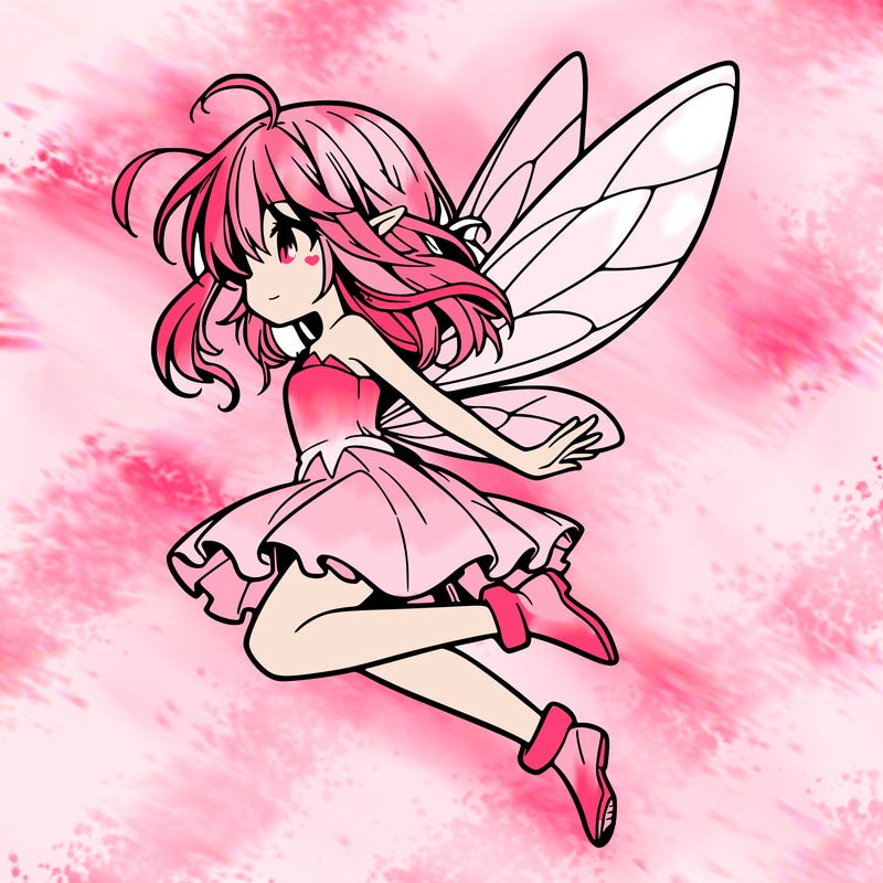 manga fairy flying