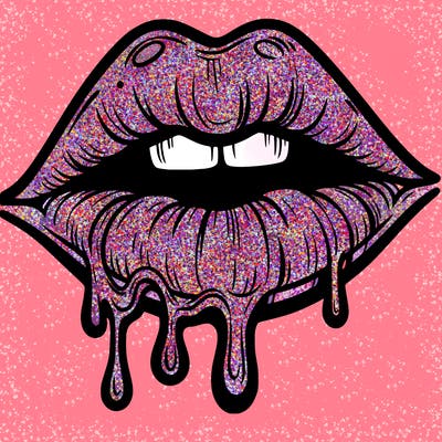 lips that look realistic and drip