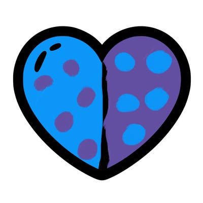 a blank heart