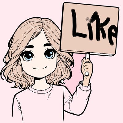 realistic girl holding up a sign