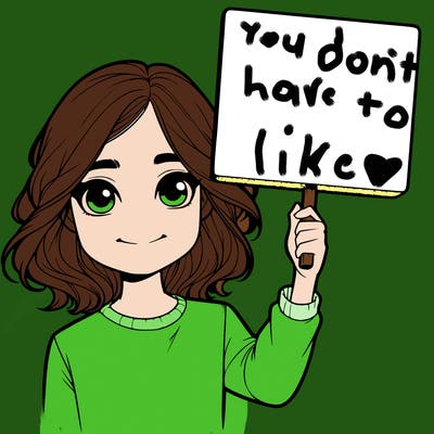 realistic girl holding up a sign