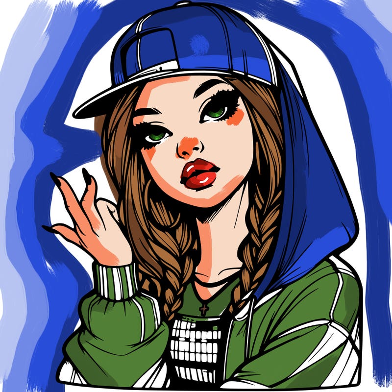 realistic hip hop girl