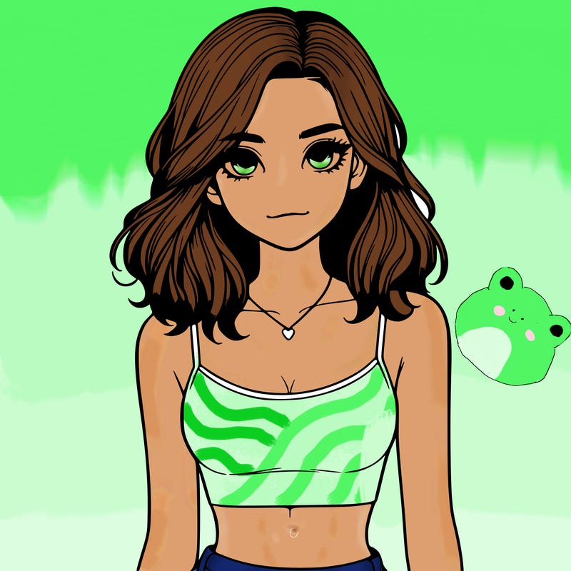 realistic girl with crop top