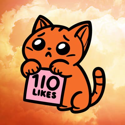 a cat begging for 10 likes