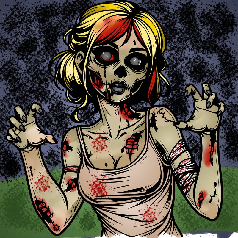 realistic zombie girl