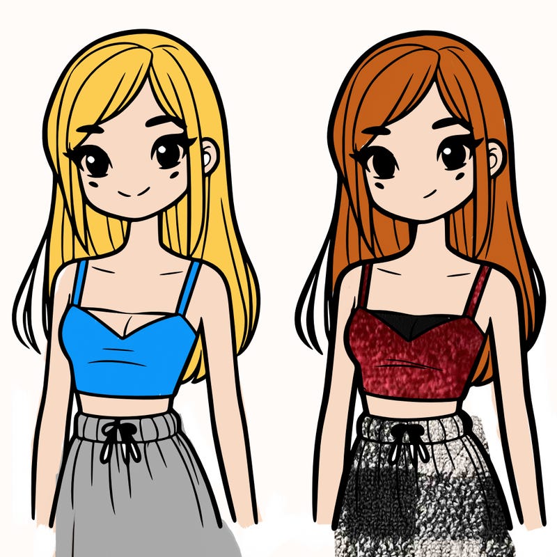 girl in cute crop top