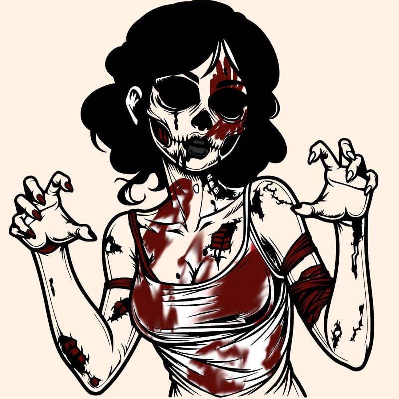 realistic zombie girl