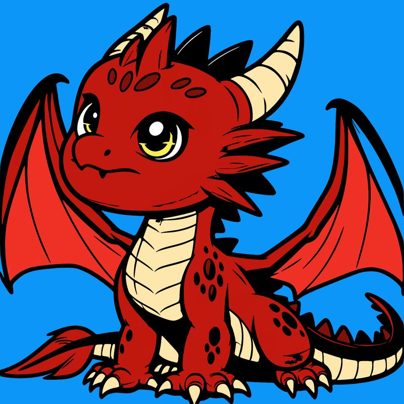 fierce baby night dragon