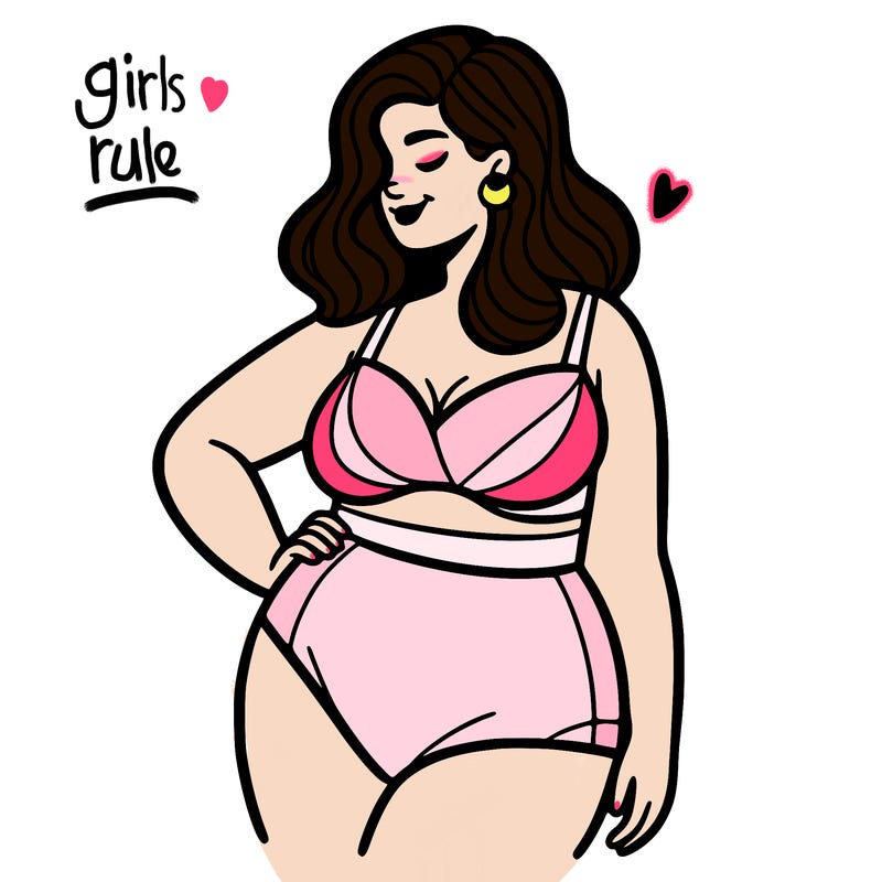 plus size woman bathing suit