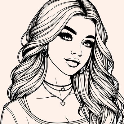 detailed realistic girl