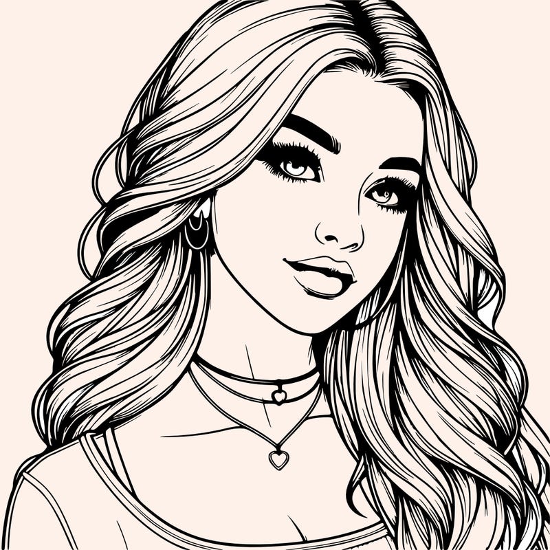 detailed realistic girl